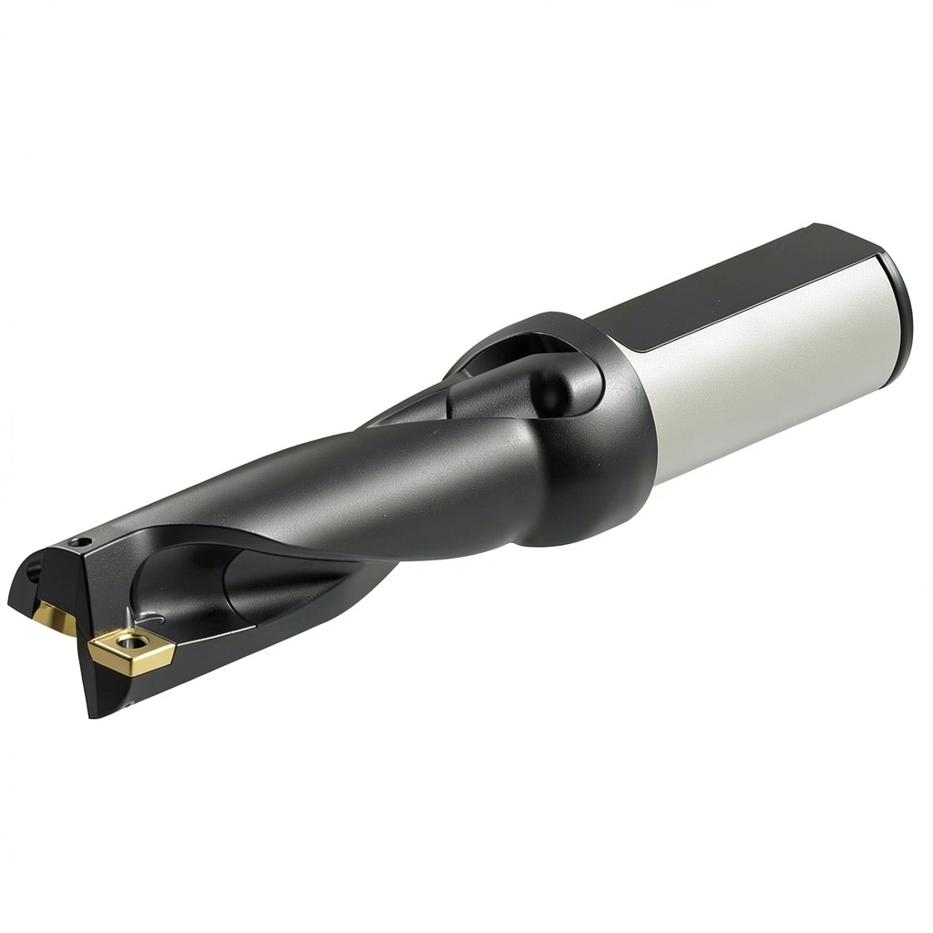 Sandvik Coromant indexable drill with carbide inserts in industrial setting