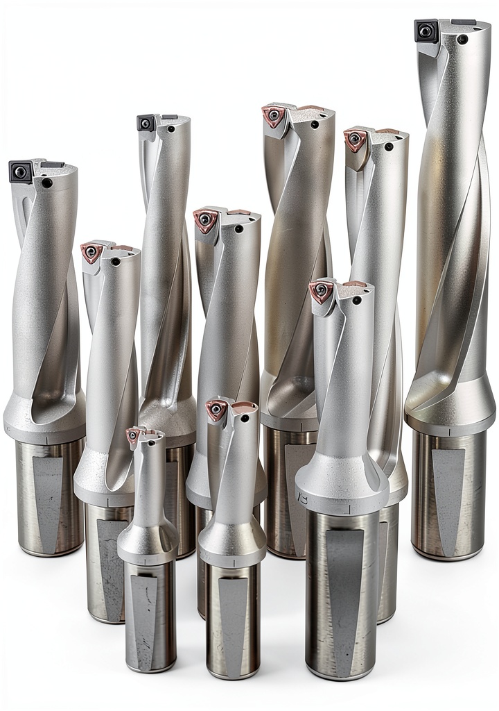 SKYDIN drilling insert in use on metal workpiece
