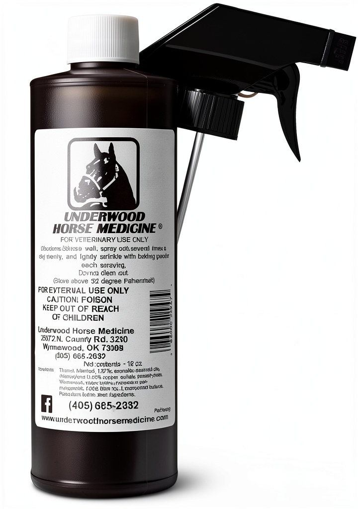 Underwood Horse Medicine wound care product packaging