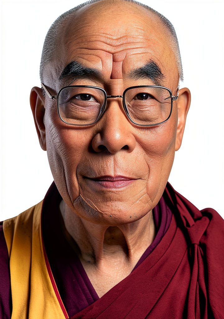 Reader using Dalai Lama Kindle eBook on a tablet