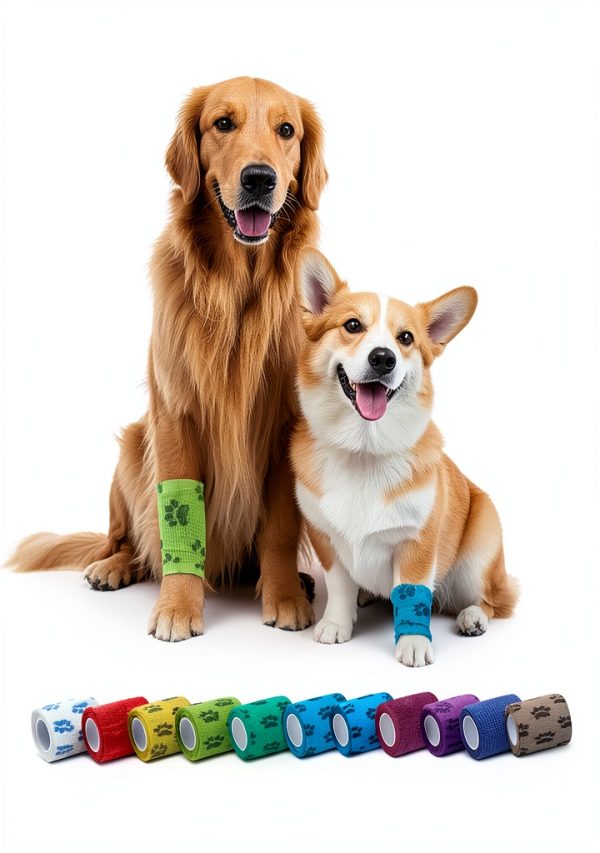 FriPuP Latex Pet Bandage 2 Inch Pawprint-6