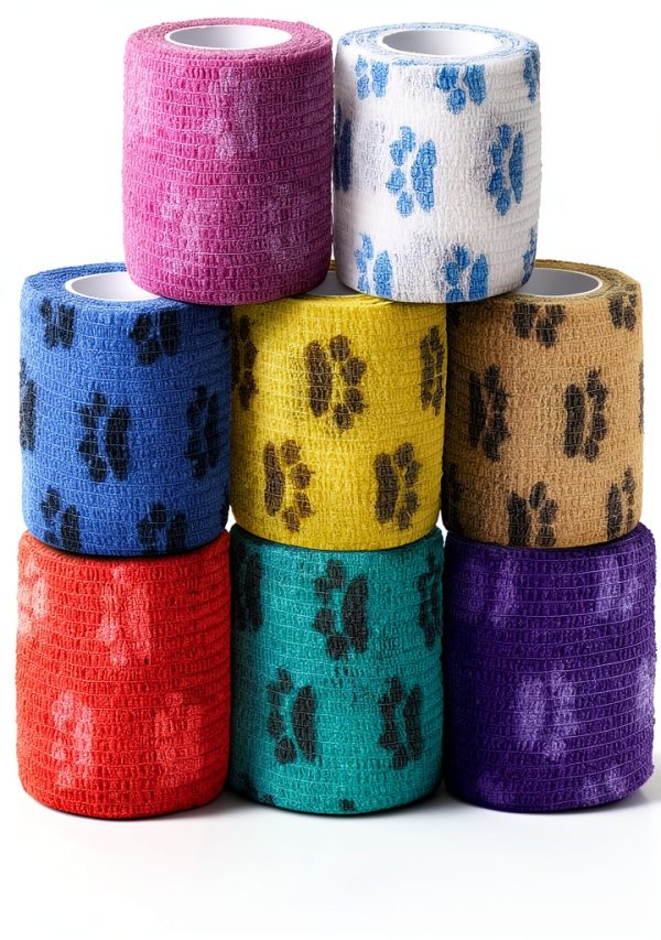 FriPuP Latex Pet Bandage 2 Inch Pawprint-0