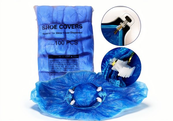 Disposable Shoe Covers for Model G-BD001T Shoe Cover Dispenser - Disposable Blue Booties (100 pcs)-6
