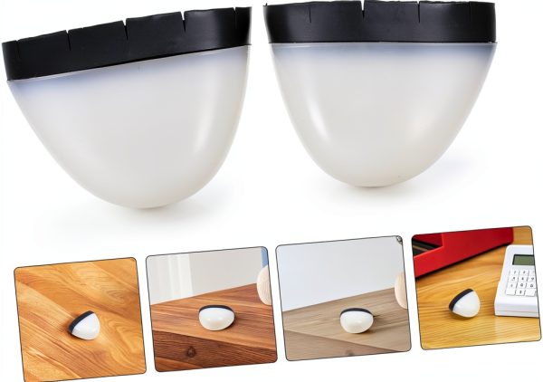 Plastic Toe Caps Angoily Safety Shoe Insert - White Unisex 9x6.5cm-6