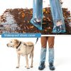 5 Pairs Unisex Tall Shoe Covers – Disposable Waterproof Non-Slip for All Sizes - WHITE-6