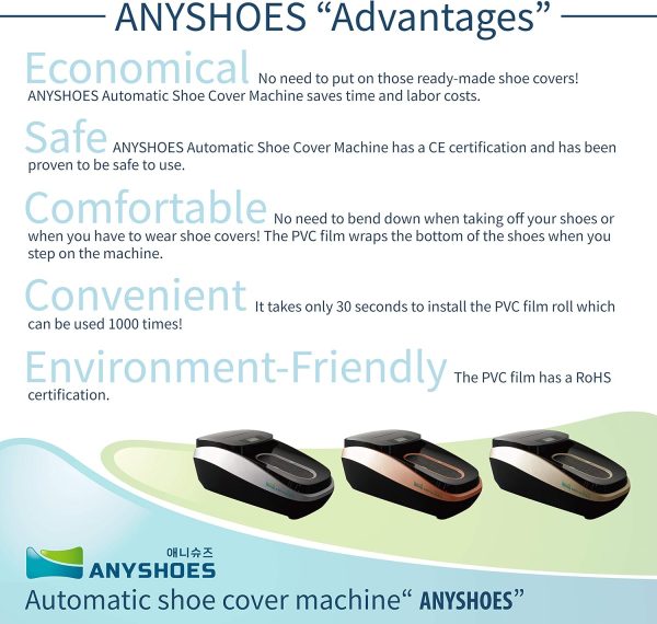 Refill Film for ANYSHOES Smart Shoe Cover Dispenser 4 Rolls-3