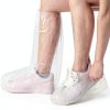 5 Pairs Unisex Tall Shoe Covers – Disposable Waterproof Non-Slip for All Sizes - WHITE-5