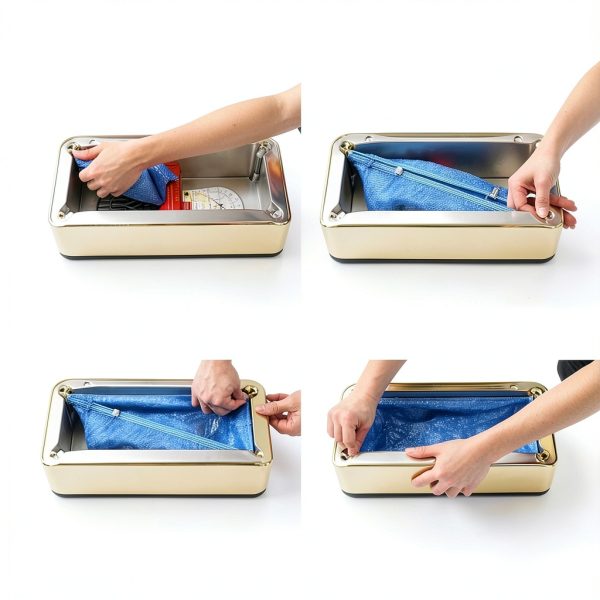 Automatic Shoe Covers Dispenser Becaskly 200 T Buckle Waterproof Gold-2