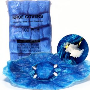 Disposable Shoe Covers for Model G-BD001T Shoe Cover Dispenser - Disposable Blue Booties (100 pcs)-0