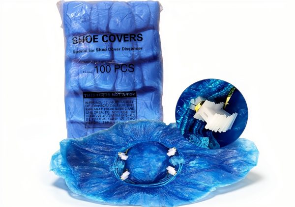 Disposable Shoe Covers for Model G-BD001T Shoe Cover Dispenser - Disposable Blue Booties (100 pcs)-0