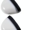 Plastic Toe Caps Angoily Safety Shoe Insert - White Unisex 9x6.5cm-7