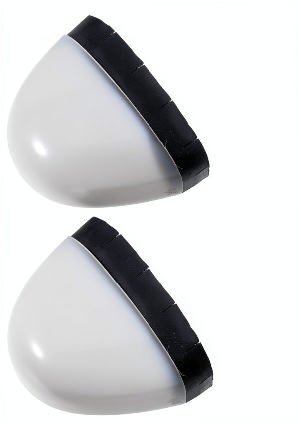 Plastic Toe Caps Angoily Safety Shoe Insert - White Unisex 9x6.5cm-7