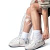 5 Pairs Unisex Tall Shoe Covers – Disposable Waterproof Non-Slip for All Sizes - WHITE-2