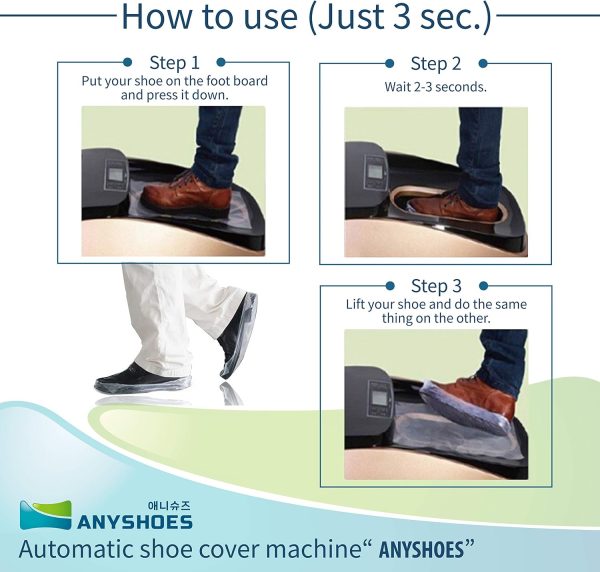 Refill Film for ANYSHOES Smart Shoe Cover Dispenser 4 Rolls-4