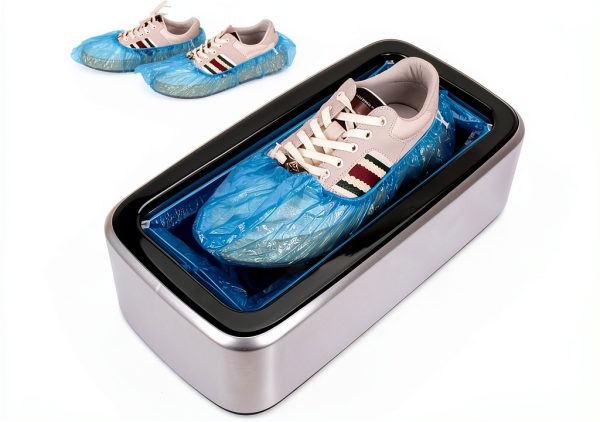 Shoe Cover Dispenser CGZ Automatic Machine with 200 Covers Silver Gray-0