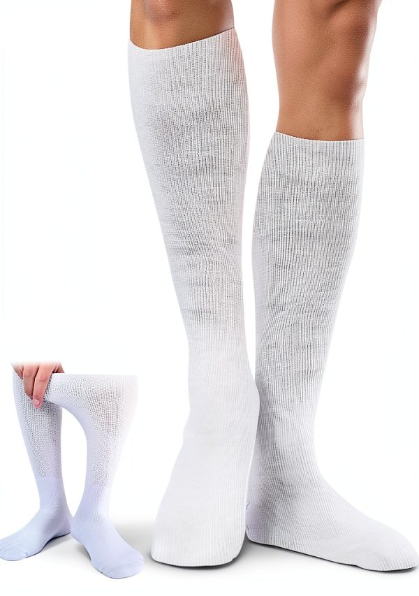Extra Wide Socks 2.75 x 39.3 inch Cast Covers 5 pcs Cast Boot Socks Walking Boot Sock Liners Breathable Surgical for Men or Women Non Binding Loose-0