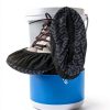 TOOSOFt Black Shoe Covers Disposable Non Slip 100 Pack Extra Large for-6