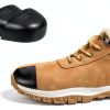 DOITOOL Anti Smash Safety Toe Caps 2 Pairs Black Iron Protectors-4