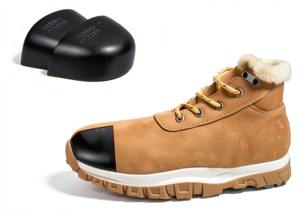 DOITOOL Anti Smash Safety Toe Caps 2 Pairs Black Iron Protectors-4