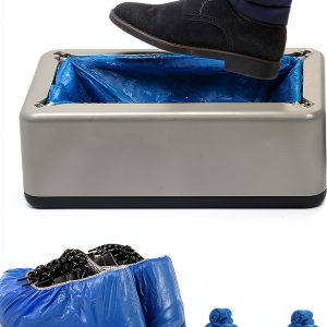 Automatic Shoe Cover Dispenser DASZERX Silver 200 Cover Hand Powered-0