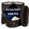Shoe Covers Disposable DualFerv 200pcs Elastic Non Slip Rubber Band-0