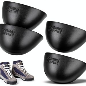 DOITOOL Anti Smash Safety Toe Caps 2 Pairs Black Iron Protectors-0