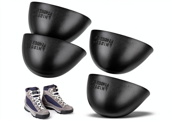 DOITOOL Anti Smash Safety Toe Caps 2 Pairs Black Iron Protectors-0