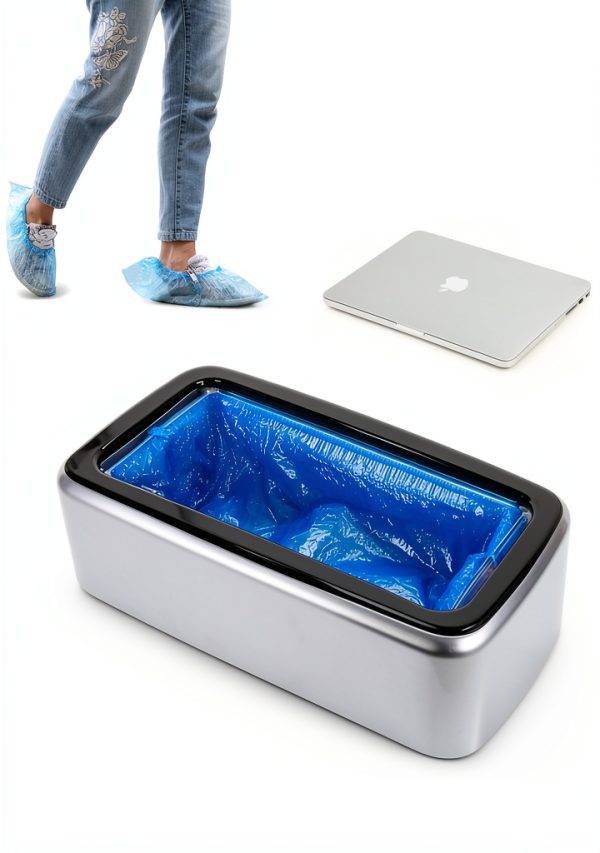 Shoe Cover Dispenser CGZ Automatic Machine with 200 Covers Silver Gray-5
