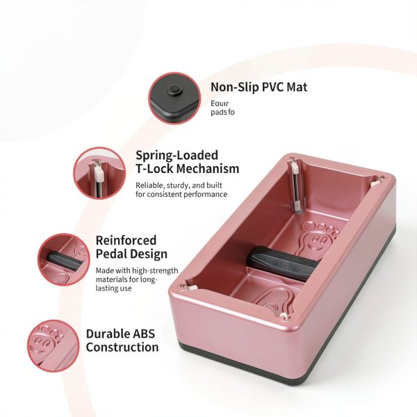 Automatic Shoe Cover Dispenser Svfreyavis – Step‑On Pink 200 Covers-2