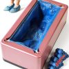 Automatic Shoe Cover Dispenser Svfreyavis – Step‑On Pink 200 Covers-0
