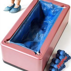 Automatic Shoe Cover Dispenser Svfreyavis – Step‑On Pink 200 Covers-0