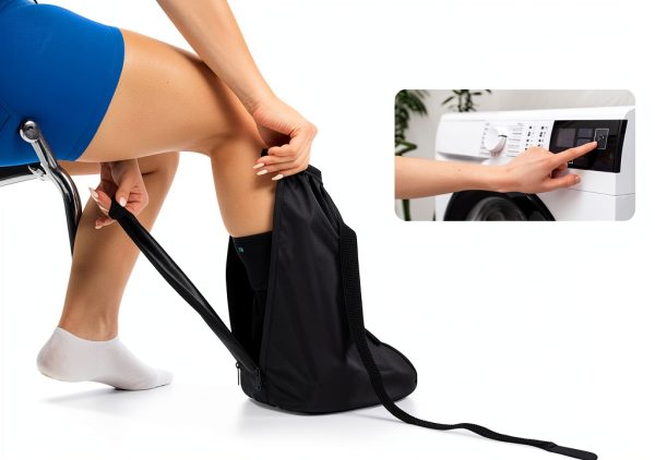 Vive Waterproof Walking Boot Cover for Brace and Cast Non Slip Black-8