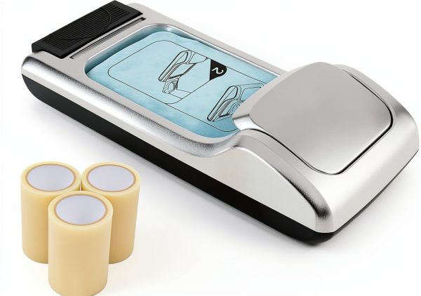 Shoe Cover Machine Dsmsseym Portable Automatic Shoe Film with 3 Rolls-0