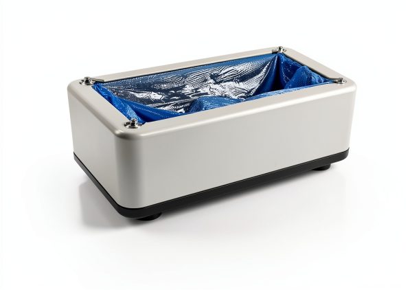 Automatic Shoe Cover Dispenser DASZERX Silver 200 Cover Hand Powered-7