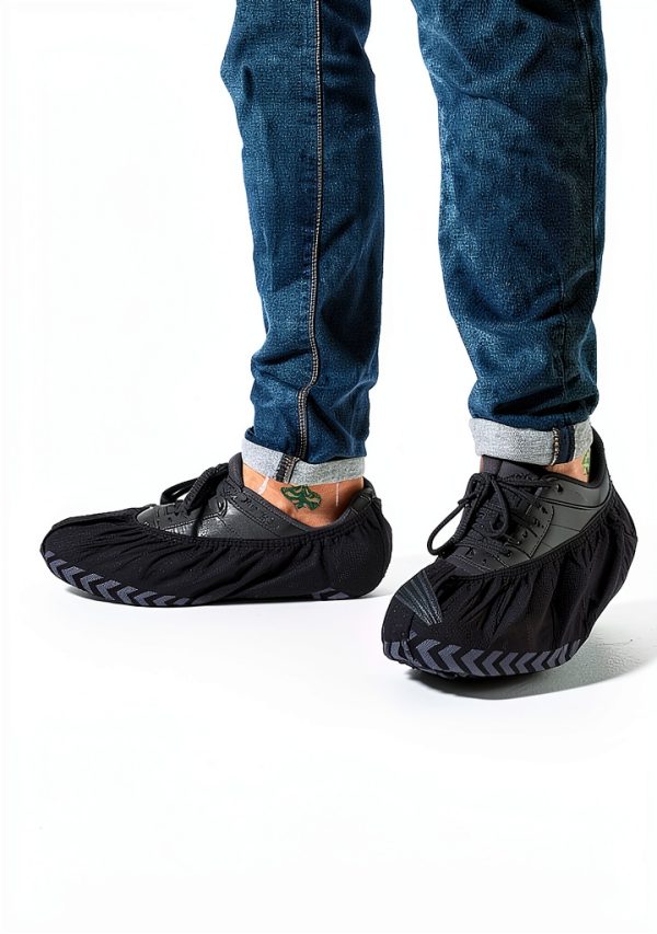 TOOSOFt Black Shoe Covers Disposable Non Slip 100 Pack Extra Large for-2